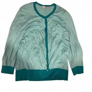 Halogen Turquoise Cardigan